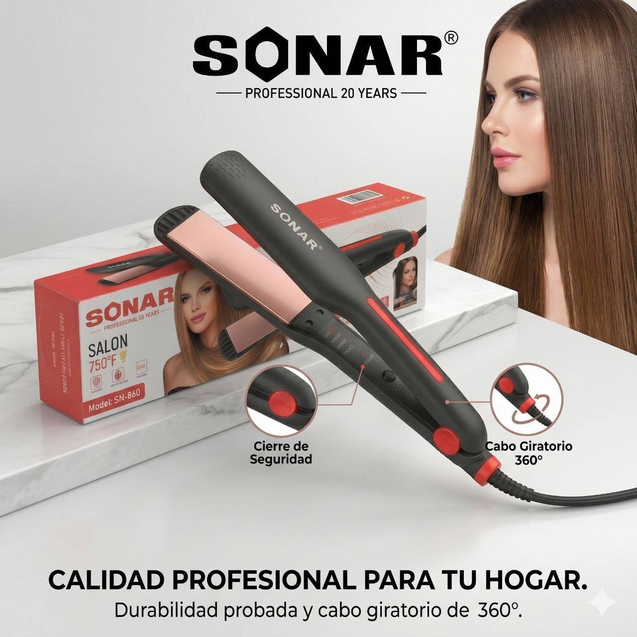 La plancha profesional SONAR SN-860