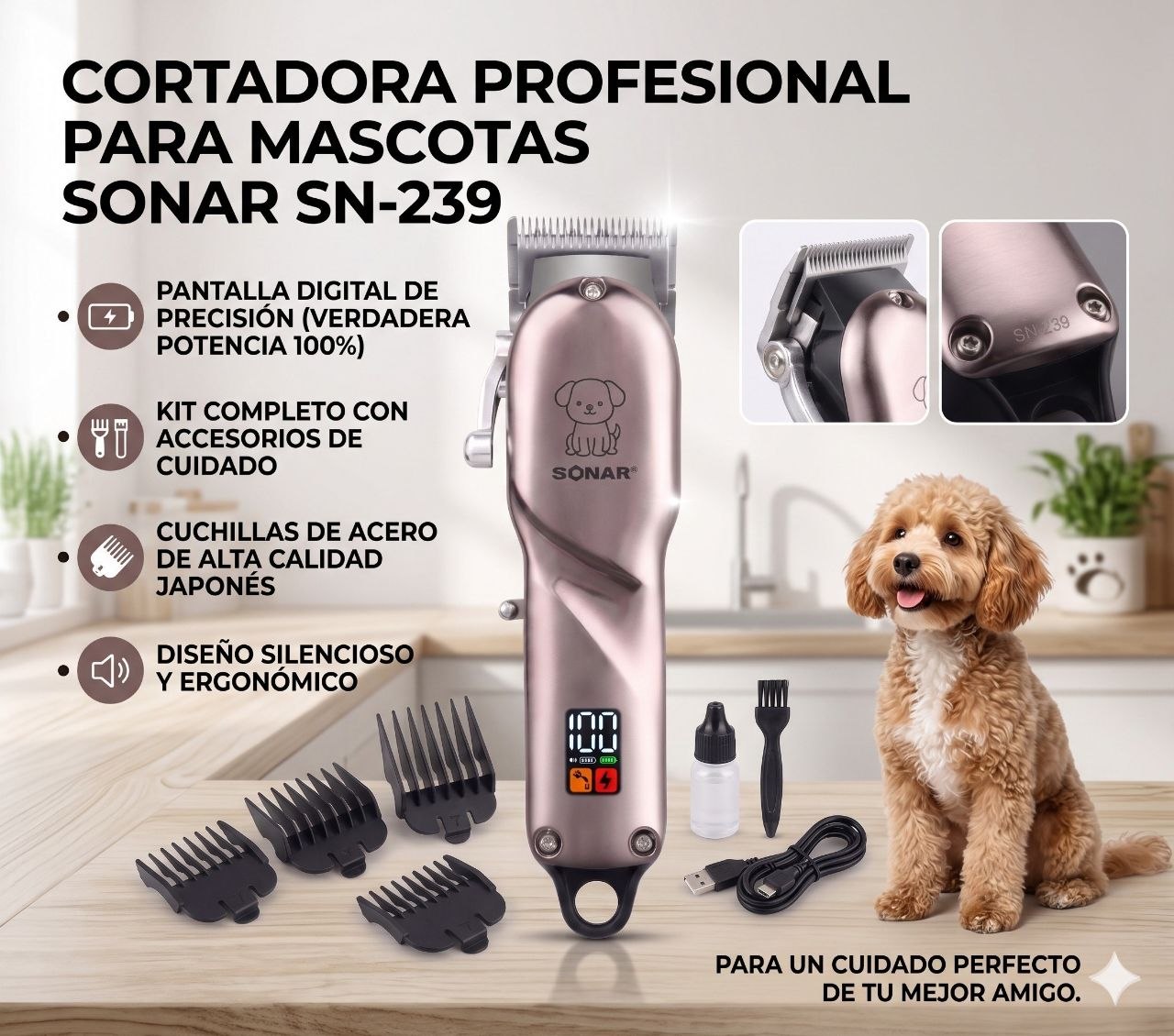 MAQUINA DE CORTA MASCOTA SN-239&nbsp;