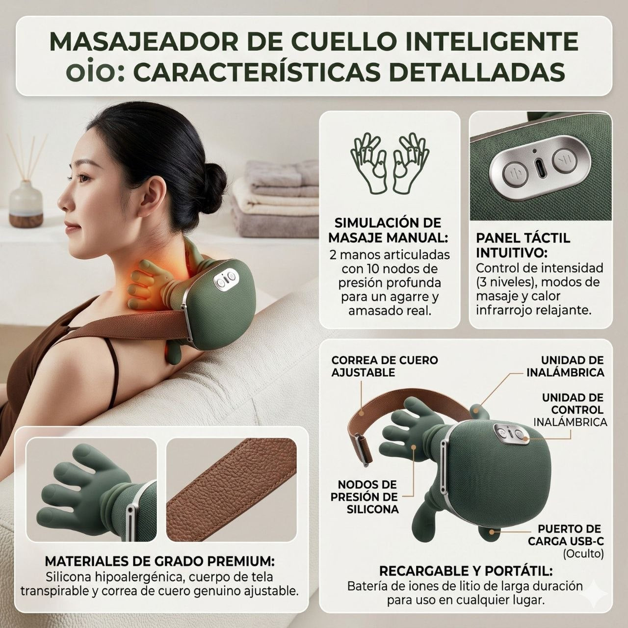 Masajeador de Cuello Inteligente JY-2578