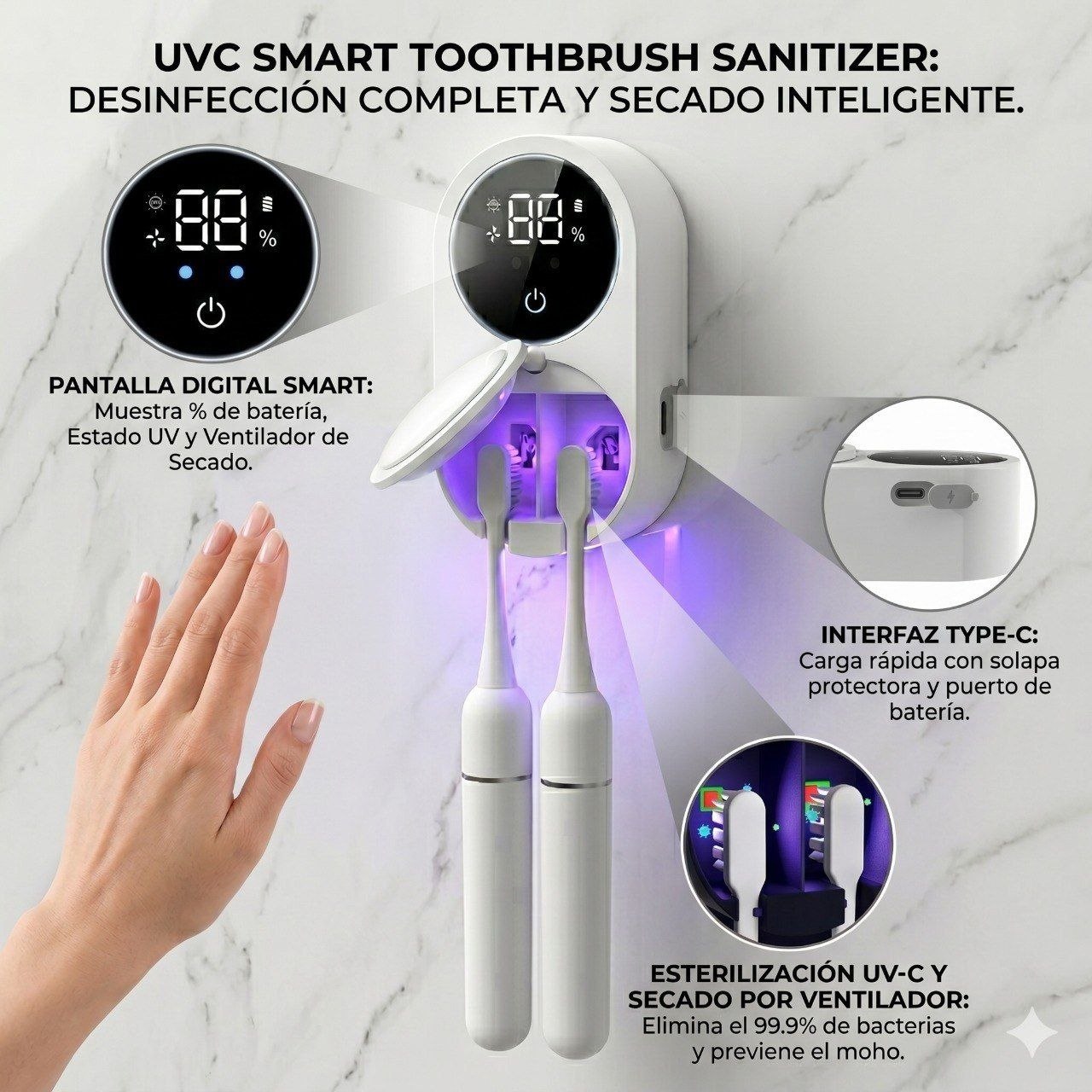 Esterilizador Inteligente UV-C JY-2621&nbsp;