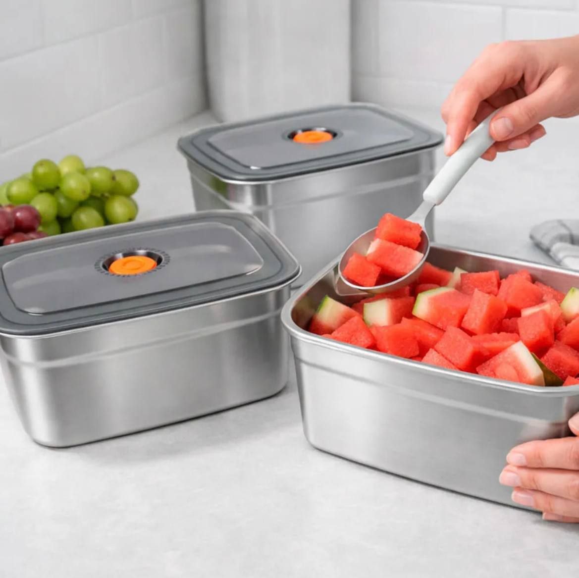 RECIPIENTE DE ACERO INOXIDABLE 6000ML