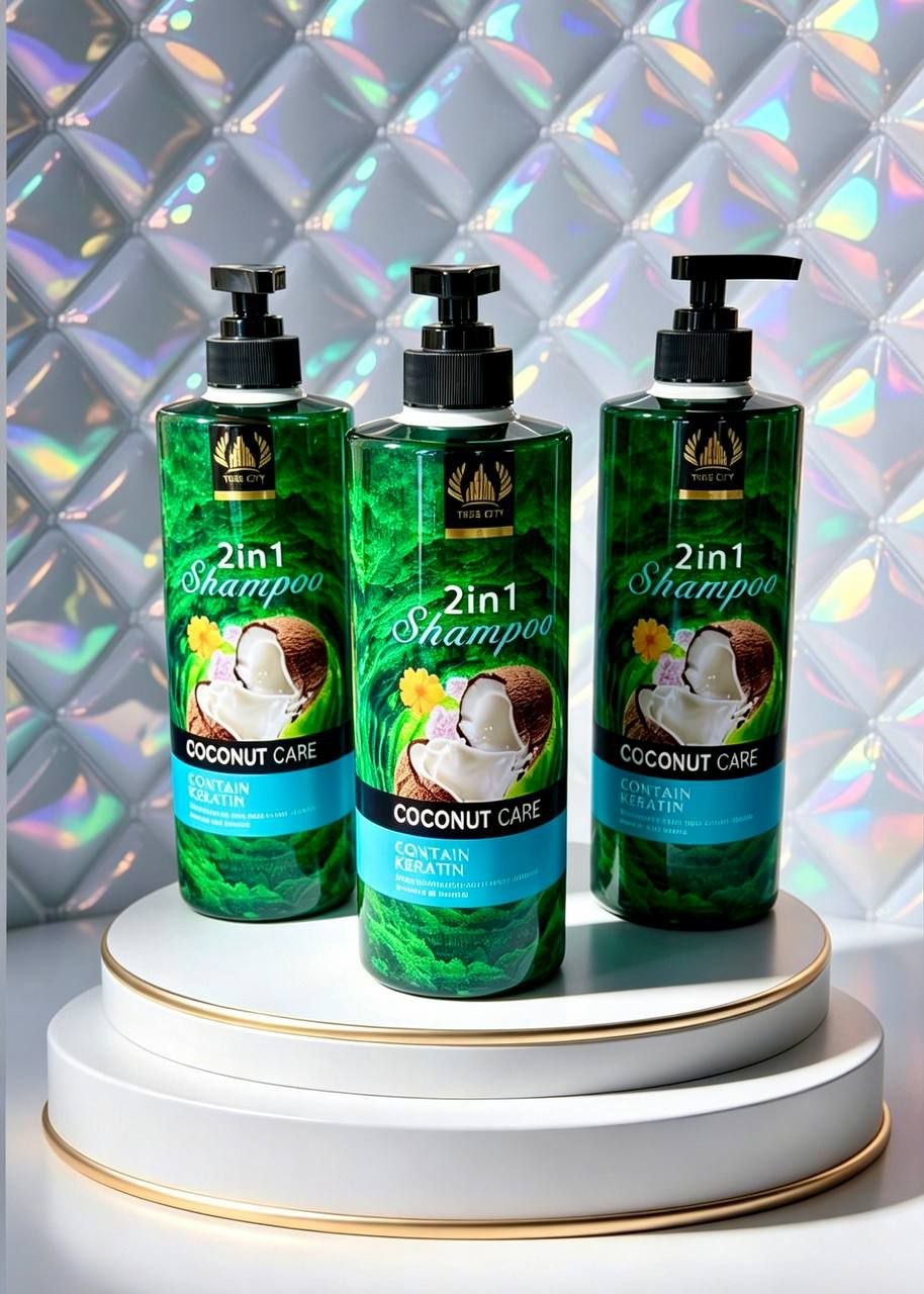SHAMPOO MÁS ACONDICIONADOR DE COCO Y KERATINA