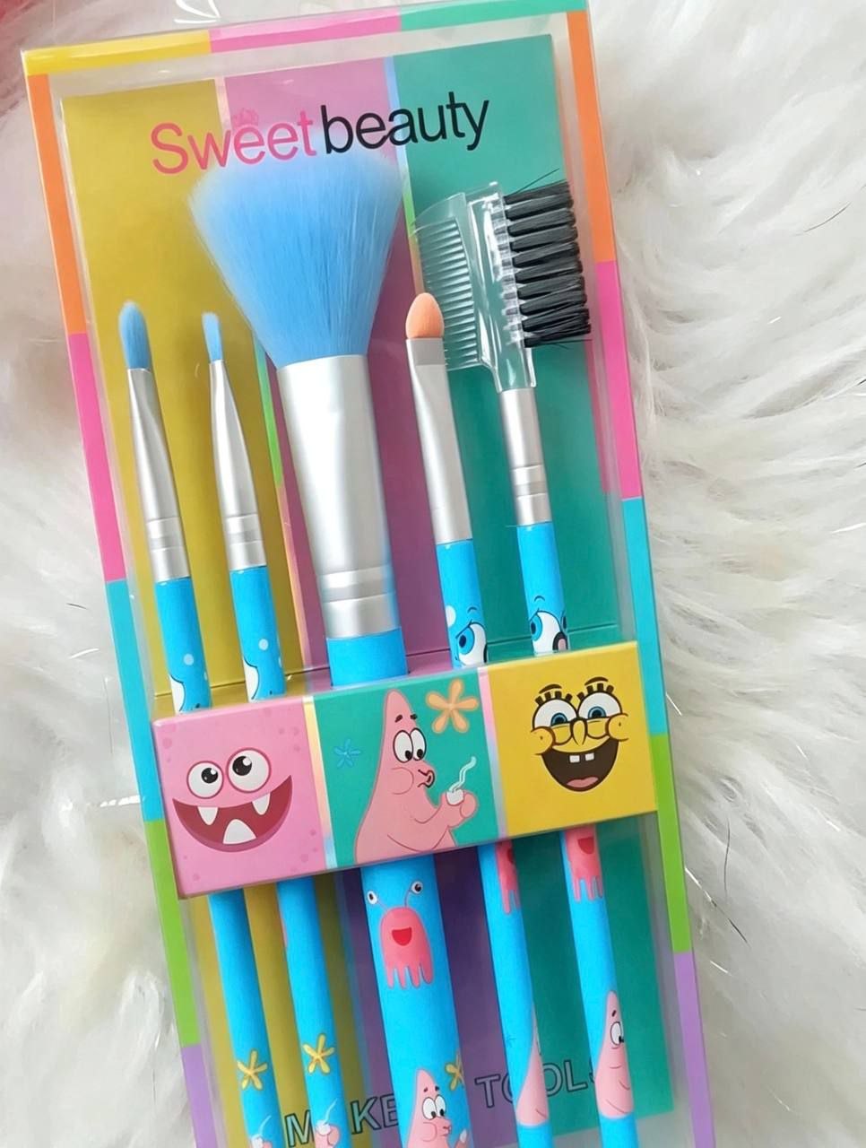 Set de 5 Brochas de Maquillaje Bob Esponja – Sweet Beauty