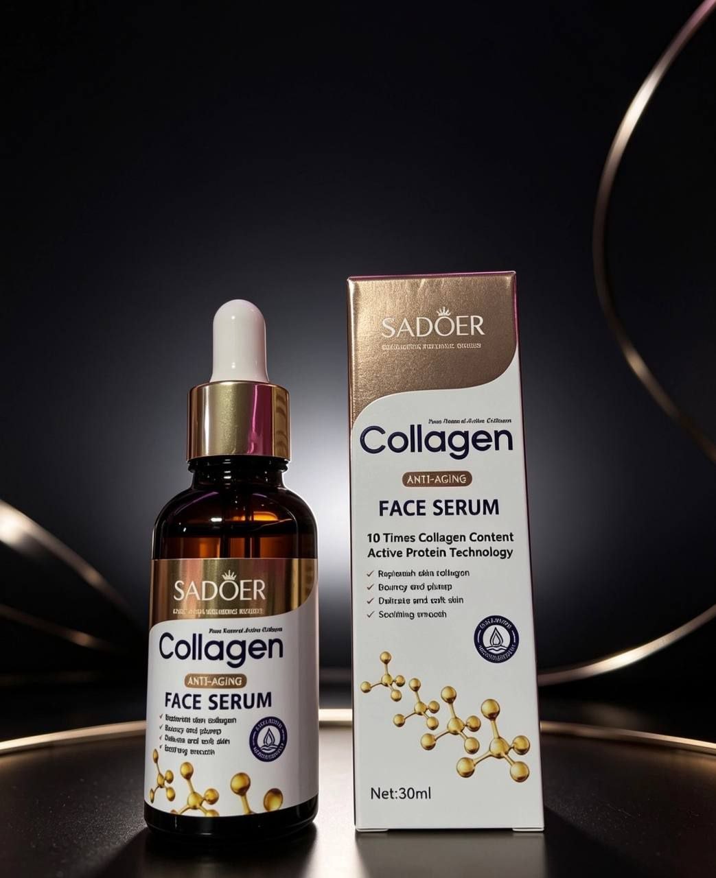 Sérum Facial de Colágeno SADOER | Anti edad y Reafirmante