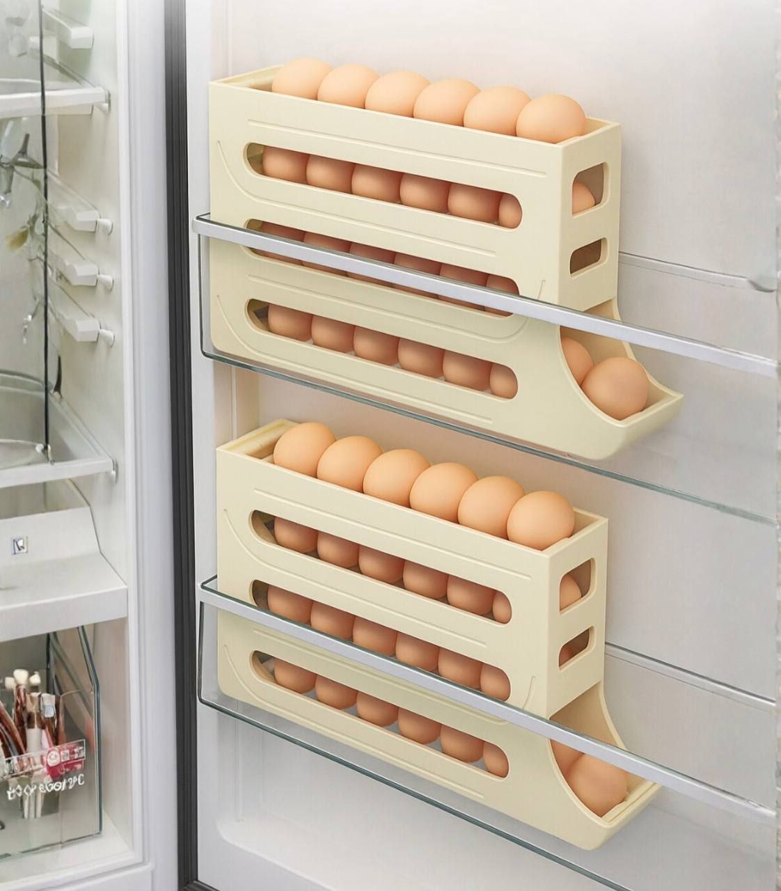 Organizador Automático para Huevos – Escalera Deslizante