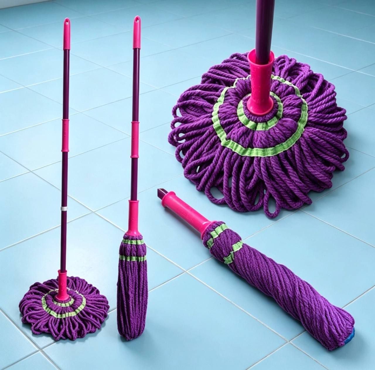 Trapeador de Microfibra con Escurrido Automático