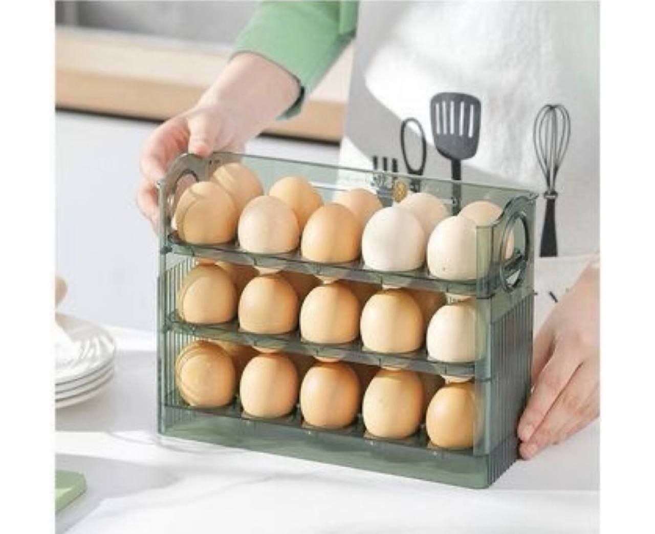Dispensador de huevos 3 niveles