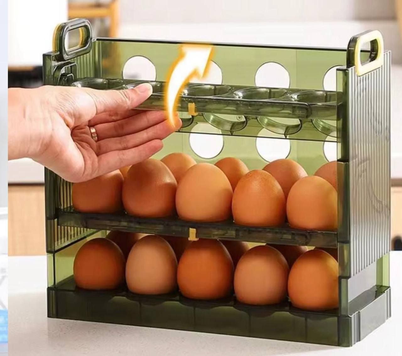 Dispensador de huevos 3 niveles