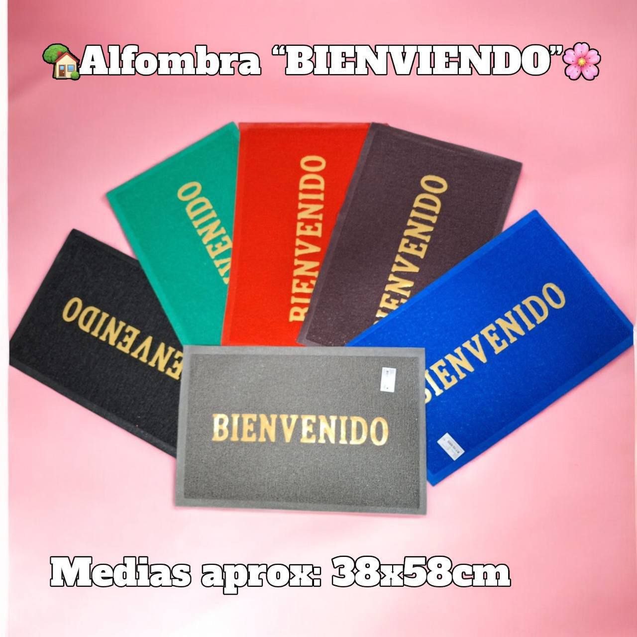 ALFOMBRA DE CAUCHO BIENVENIDO