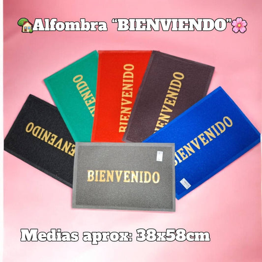 ALFOMBRA DE CAUCHO BIENVENIDO