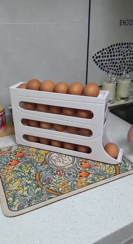 Organizador Automático para Huevos – Escalera Deslizante